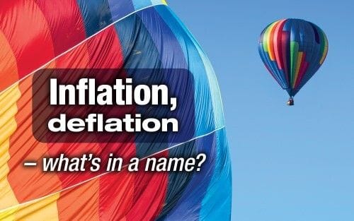 Inflation, deflation - what's in a name?